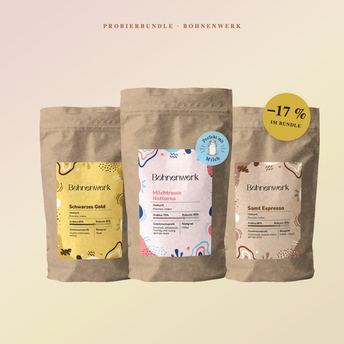 Bohnenwerk Probierbundle - 3 Sorten Kaffeebohnen je 250g